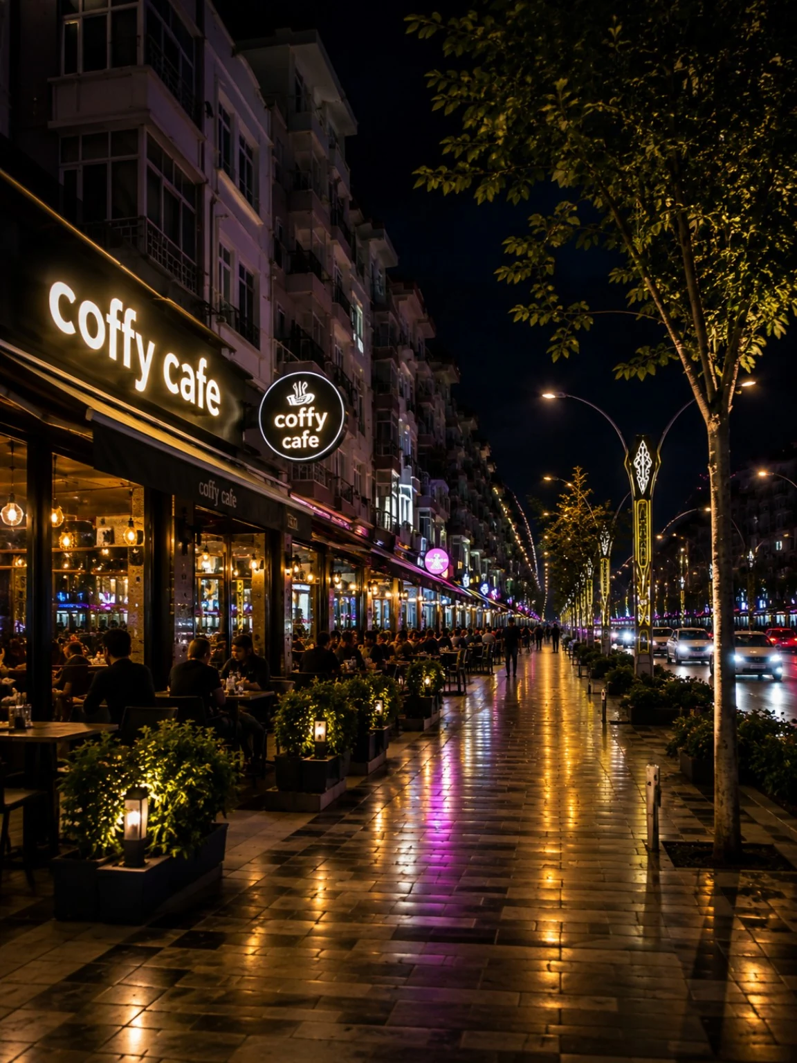 Narin Caddesi gece görünümü 2